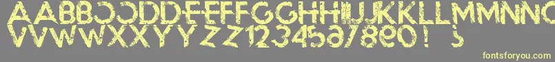 Blackoutmorning Font – Yellow Fonts on Gray Background