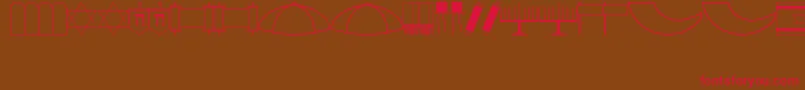 Jewish Font – Red Fonts on Brown Background