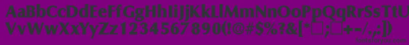 FerruledisplaysskRegular Font – Black Fonts on Purple Background