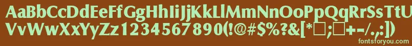 More about FerruledisplaysskRegular Font FerruledisplaysskRegular Font – Green Fonts on Brown Background