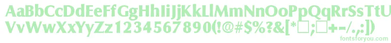 FerruledisplaysskRegular Font – Green Fonts on White Background