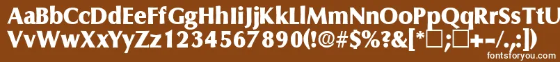 FerruledisplaysskRegular Font – White Fonts on Brown Background