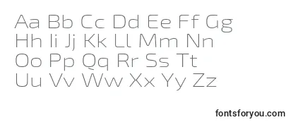 Exo2Extralightexpanded Font