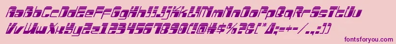 Drosselmeyerhalfital Font – Purple Fonts on Pink Background