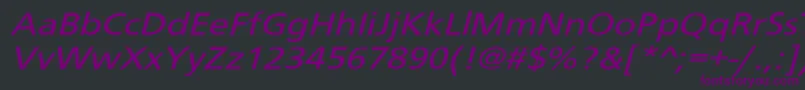 Schranerextob2 Font – Purple Fonts on Black Background