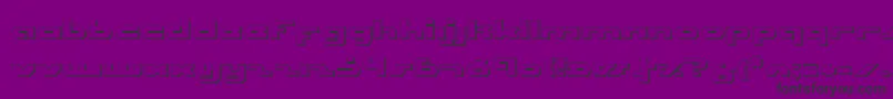 UniSolOutline Font – Black Fonts on Purple Background