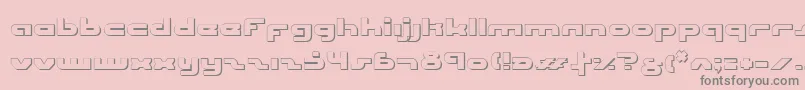 Шрифт UniSolOutline – серые шрифты на розовом фоне