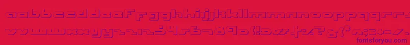 UniSolOutline Font – Purple Fonts on Red Background