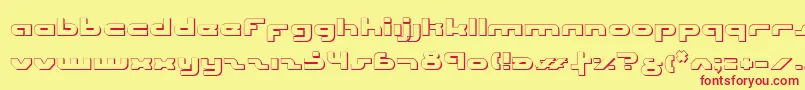 UniSolOutline Font – Red Fonts on Yellow Background