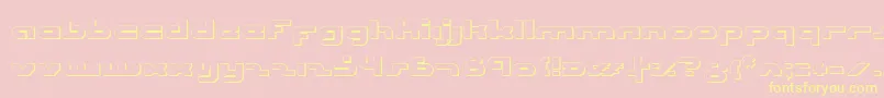 UniSolOutline Font – Yellow Fonts on Pink Background