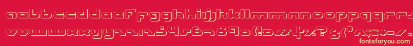 UniSolOutline Font – Yellow Fonts on Red Background