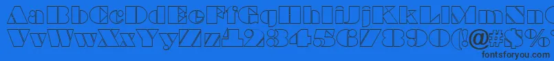 BraggaotlRegular Font – Black Fonts on Blue Background