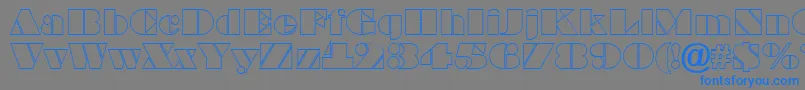 BraggaotlRegular Font – Blue Fonts on Gray Background