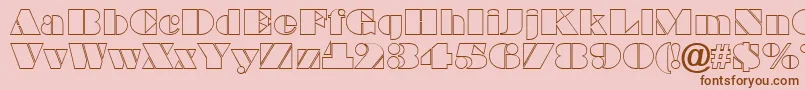 BraggaotlRegular Font – Brown Fonts on Pink Background