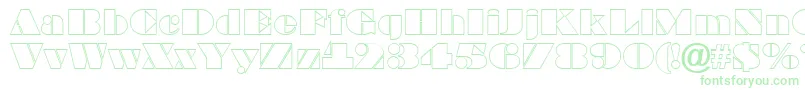 BraggaotlRegular Font – Green Fonts on White Background