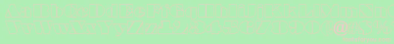 BraggaotlRegular Font – Pink Fonts on Green Background