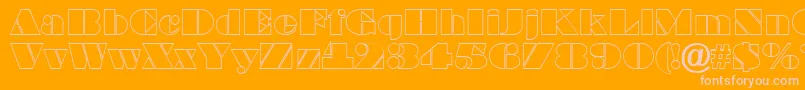 BraggaotlRegular Font – Pink Fonts on Orange Background
