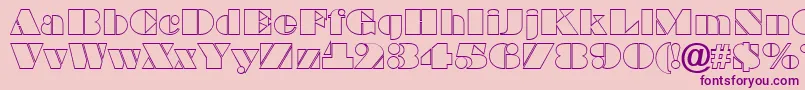 BraggaotlRegular Font – Purple Fonts on Pink Background