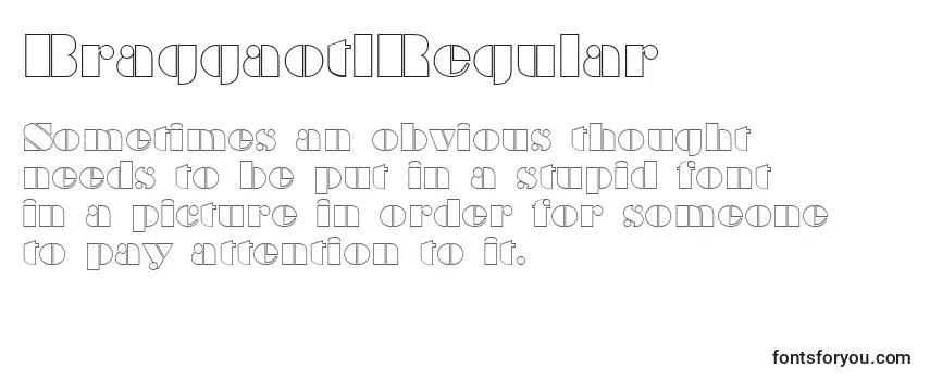 Review of the BraggaotlRegular Font