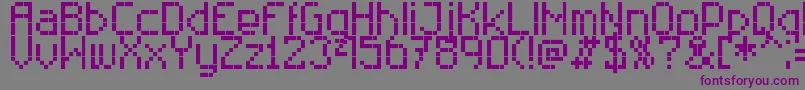 Шрифт RittswoodtechnicalRegular – фиолетовые шрифты на сером фоне