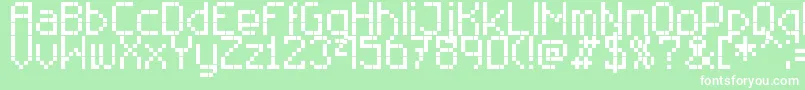 RittswoodtechnicalRegular Font – White Fonts on Green Background