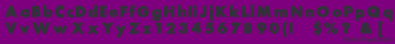 Rsfutura Font – Black Fonts on Purple Background