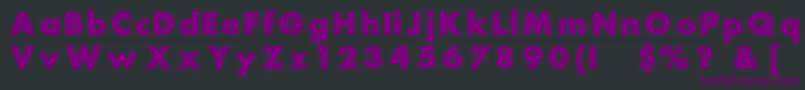 Шрифт Rsfutura – фиолетовые шрифты на чёрном фоне