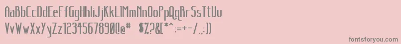 SanityBold Font – Gray Fonts on Pink Background