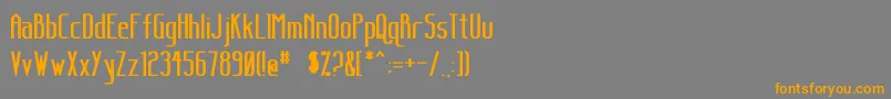 SanityBold Font – Orange Fonts on Gray Background