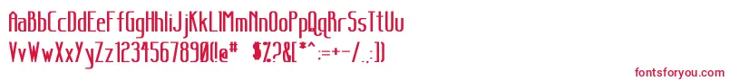 SanityBold Font – Red Fonts on White Background