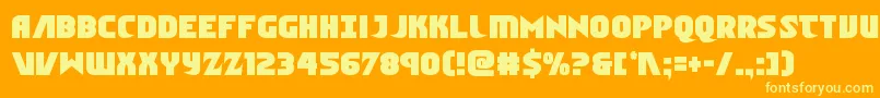 fuente Ninjagardencond – Fuentes Amarillas Sobre Fondo Naranja