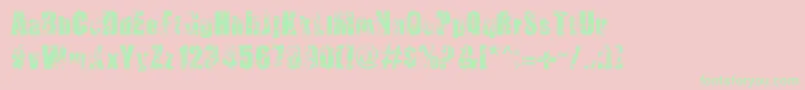 ThirstyForSouls Font – Green Fonts on Pink Background