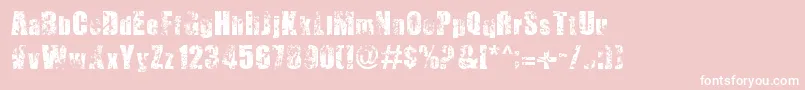 ThirstyForSouls Font – White Fonts on Pink Background