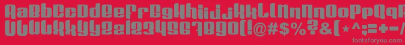 Plasmafusion Font – Gray Fonts on Red Background