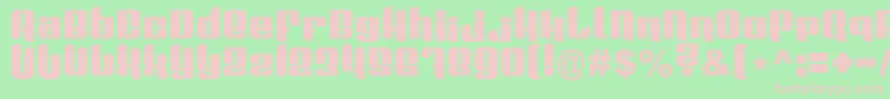 Plasmafusion Font – Pink Fonts on Green Background