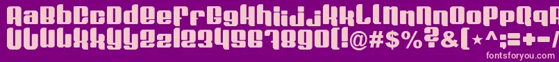 Plasmafusion Font – Pink Fonts on Purple Background