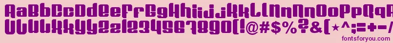 Plasmafusion-Schriftart – Violette Schriften auf rosa Hintergrund