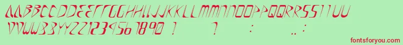 Drift Font – Red Fonts on Green Background