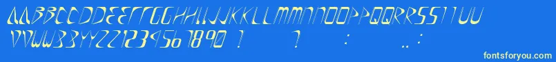 Drift Font – Yellow Fonts on Blue Background