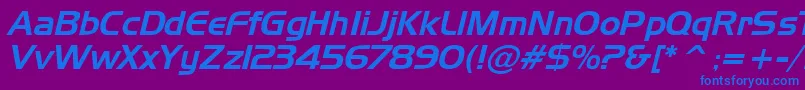 fuente NewtownItalic – Fuentes Azules Sobre Fondo Morado