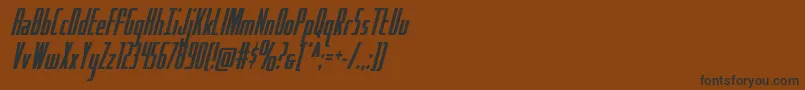 Hydrosquadcond Font – Black Fonts on Brown Background