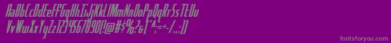 Hydrosquadcond Font – Gray Fonts on Purple Background