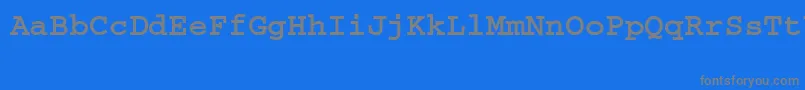 フォントCouriertttBold – 青い背景に灰色の文字
