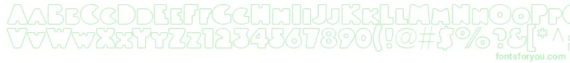 Fonte Linotypeblackwhiteoutline – fontes verdes