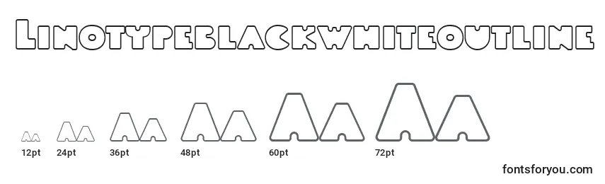 Linotypeblackwhiteoutline Font Sizes