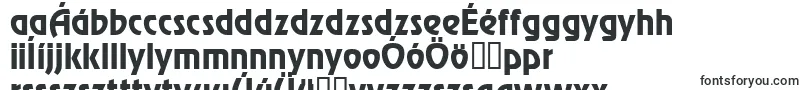 Шрифт Xanadau – венгерские шрифты
