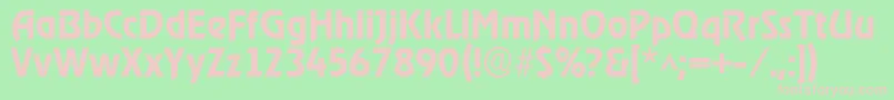 Xanadau Font – Pink Fonts on Green Background