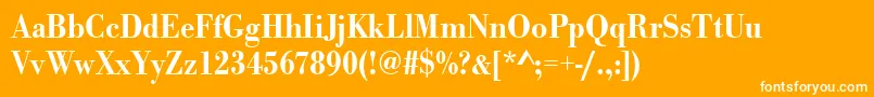 Urwbodonitmedextnar Font – White Fonts on Orange Background