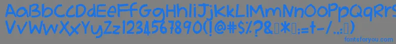 AdikkuPandaiMenari Font – Blue Fonts on Gray Background