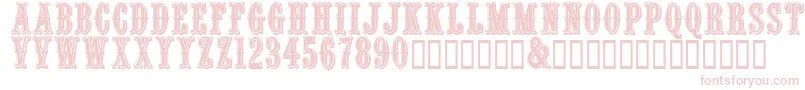 Quencrg Font – Pink Fonts on White Background